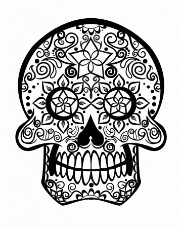Anatomy Skull Coloring Pages To Print Skull Color Pages Free Sugar ...