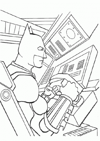 Batman Car Coloring Pages | Forcoloringpages.com