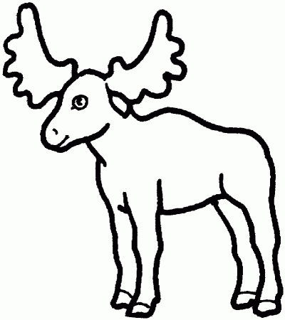Step by Step to Color Moose Coloring Pages - Toyolaenergy.com