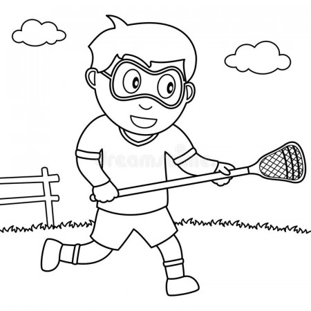 Children Playing Lacrosse Coloring Page - Free Printable Coloring ...
