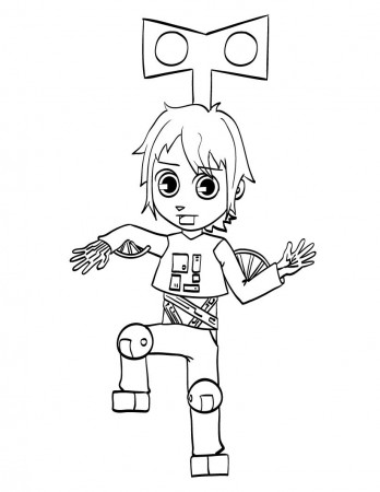 Robot Boy Coloring Page - Free ...