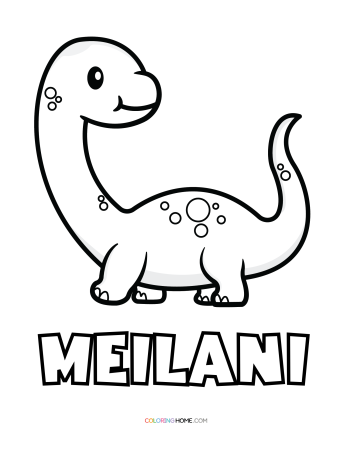 Meilani dinosaur coloring page