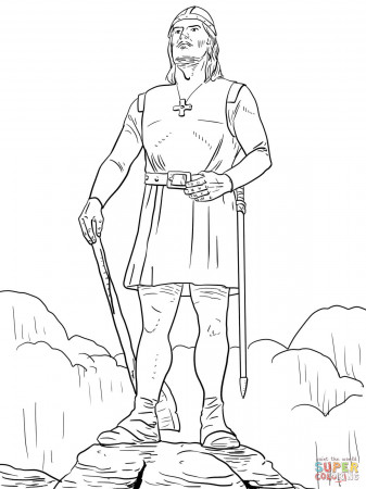 Leif Erikson coloring page