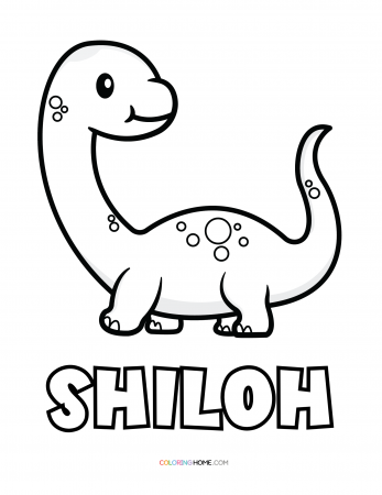 Shiloh dinosaur coloring page