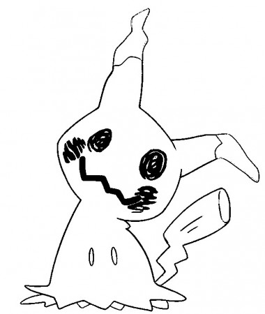 Coloring Pages Pokemon - Mimikyu ...