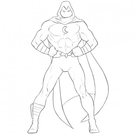 How to Draw Moon Knight - Geek-Blog.net