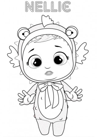 Nellie Cry Babie Coloring Page - Free Printable Coloring Pages for Kids