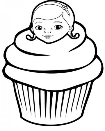Cupcake Coloring Page 4 | cupcake/ sweets | Pinterest | Coloring ...
