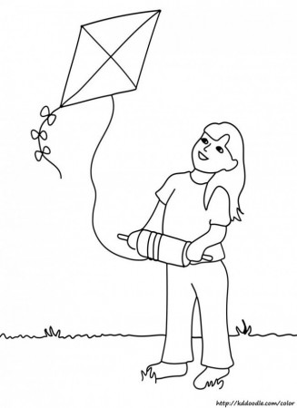 Kite Coloring Pages | Kites ...