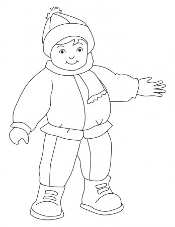 Winter dress coloring pages | Download Free Winter dress coloring 