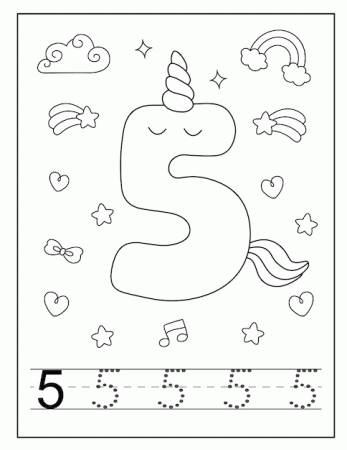 Number tracing coloring pages Vectors & Illustrations for Free Download |  Freepik