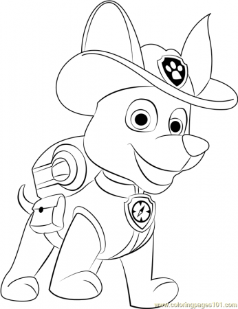 Tracker Coloring Page for Kids - Free PAW Patrol Printable Coloring Pages  Online for Kids - ColoringPages101.com | Coloring Pages for Kids