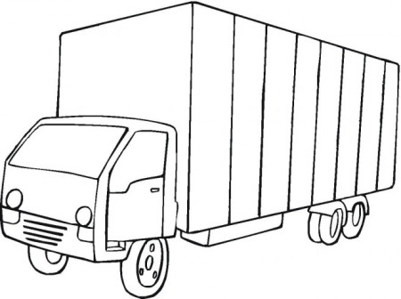 draw a container truck - Clip Art Library