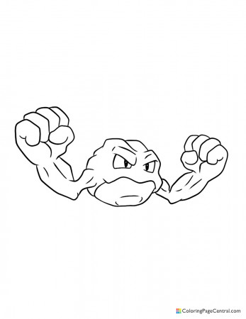 Pokemon - Geodude Coloring Page | Coloring Page Central