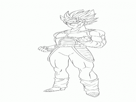 dragon ball z coloring pages bardock meets chi | Best Coloring ...