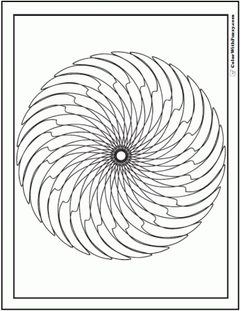 70+ Geometric Coloring Pages To Print ✨ PDF Digital Downloads
