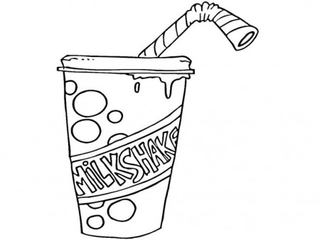 Milkshake Coloring Pages - Worksheet School | Milkshake, Coloring pages,  Color