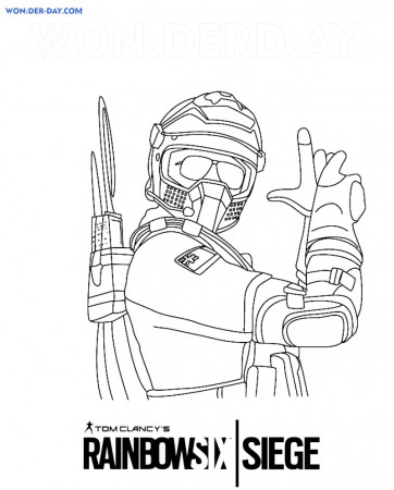 Rainbow Six Siege coloring pages. Print for free | WONDER DAY — Coloring  pages for children and adults