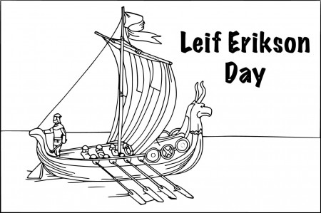 Coloriage Leif Erikson Day - télécharger et imprimer gratuit sur  ColoriageEnfant.Com