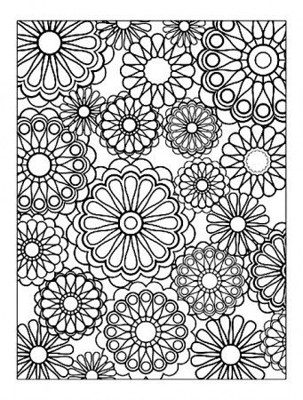 Flowers - Flowers Adult Coloring Pages