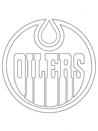Edmonton Oilers Coloring Page - Funny Coloring Pages