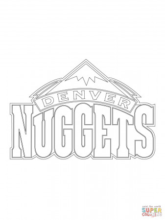 Denver Nuggets Logo coloring page ...