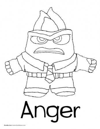 Inside Out Anger Disney Coloring Pages - Get Coloring Pages