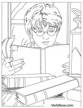 Free HARRY POTTER Coloring Pages for Download (Printable PDF) - VerbNow