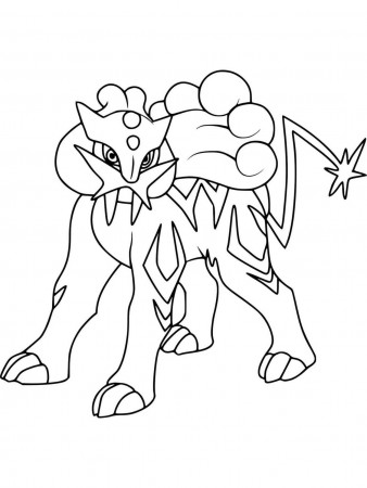 Raikou Coloring Pages - Hojas imprimibles divertidas y gratis para niños