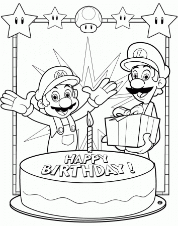 21 Free Pictures for: Happy Birthday Coloring Pages. Temoon.us