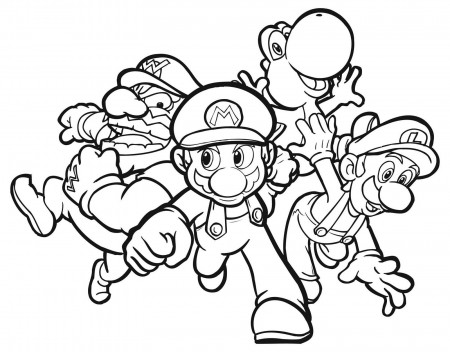 Super Mario Bros Coloring Pages Excellent Pdf to Print - Coloring ...