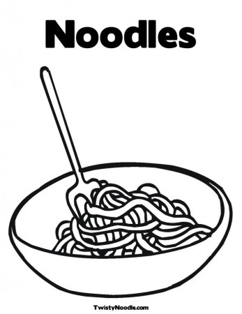 noodles clipart black and white - Clip Art Library