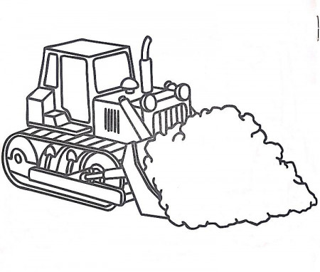 Dozers Easy To Coloring Pages Can Be Printed For Kids - Pluscoloring.com