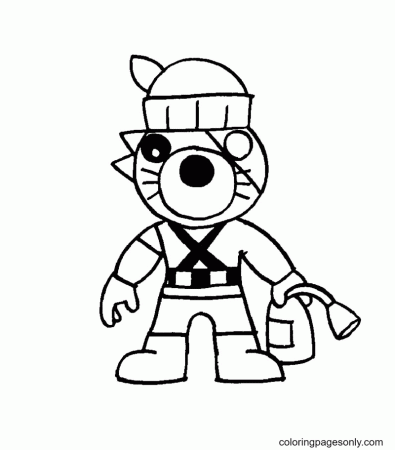 Archie Roblox Piggy Coloring Pages - Piggy Coloring Pages - Coloring Pages  For Kids And Adults