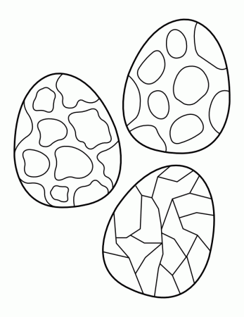 Printable Dinosaur Eggs Coloring Page