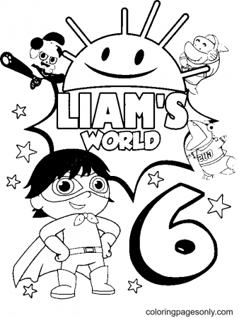 Ryans World Coloring Pages - Ryan's World Coloring Pages - Coloring Pages  For Kids And Adults