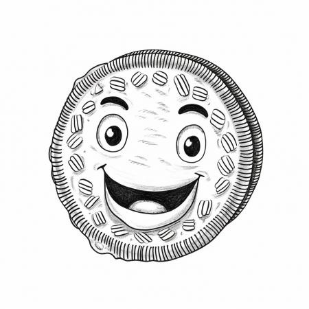 Oreo coloring page