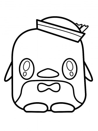 Kawaii Penguin Tuxedo Sam Coloring Page - Free Printable Coloring Pages for  Kids