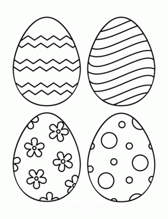 Easter Egg Coloring Pages & Free Printable Templates