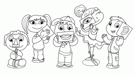 Five Senses - Coloring Pages for Kids and for Adults