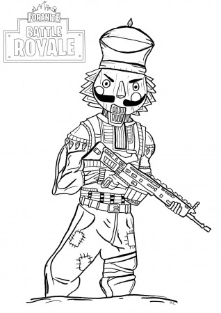 coloring page: Fortnite Coloring Print Heroes From The Game ...