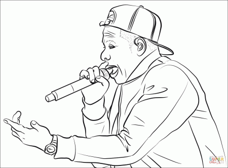 Jay Z Coloring Pages