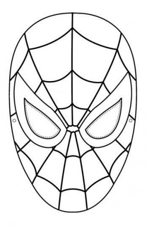 Spiderman Face Free Printable Template ...