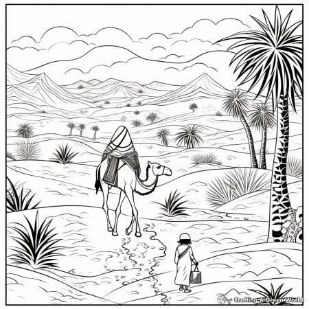 Desert Coloring Pages - Free & Printable!