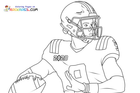 Joe Burrow Coloring Pages