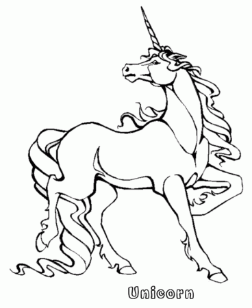 Realistic unicorn coloring pages download and print for free