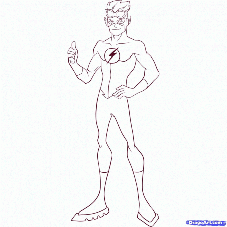 Easy Coloring Pages The Flash Coloring Page Tattoo Flash Coloring ...