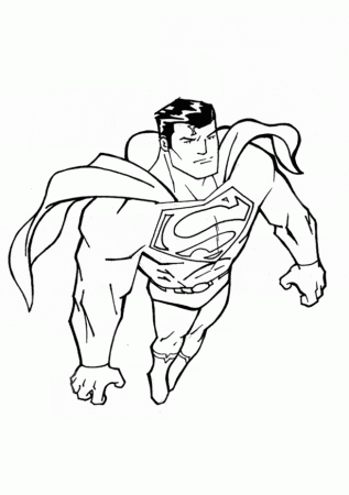 bad superman Colouring Pages