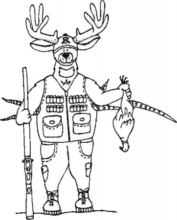 Free Printable Hunting Coloring Pages For Kids