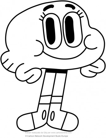 Darwin Watterson (The amazing world of Gumball) coloring pages